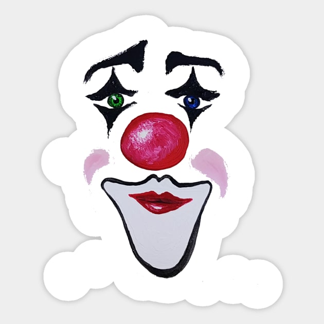 clown Sticker by Grazia